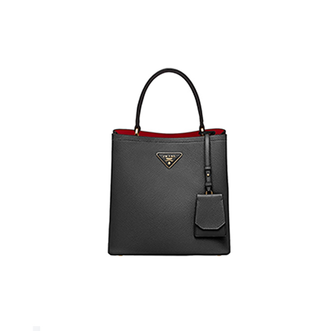 prada panier medium saffiano leather bucket bag #1ba212
